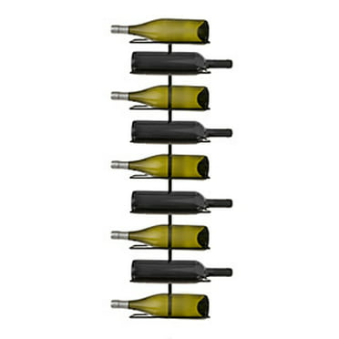 Southern Homewares Wall Mount Wine Bottle Storage Rack Holds up To 9 Bottles